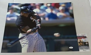 Frank Thomas signed Chicago White Sox 16x20 photo autographed JSA - Picture 1 of 2