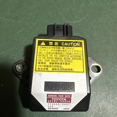 Sensor de velocidad de guiñada Toyota FJ Cruiser 4Runner Lexus IS250 IS350 GX470 89183-60020  Foto 1 de 2
