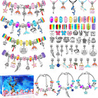 Charm Bracelet Making Kit For Girls, Diy Jewelry Making Supplies Beads With Brac