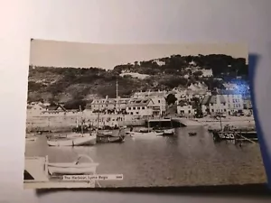The harbour Lyme Regis Real Photo .Old Postcard. C1960. - Picture 1 of 2