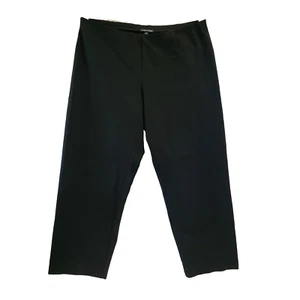 EILEEN FISHER L Pull-On Gummibund Cropped Hose schwarz Kleid Capsule Karriere - Bild 1 von 24