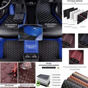 For Hyundai Custom Car Floor Mats All Models Luxury Auto Carpets Waterproof Pads - Picture 1 of 25