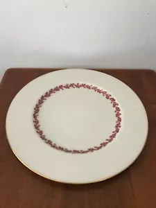 RARE Lenox 1830 Shenandoah MAROON 10.5" Dinner Plate Vintage Leaves R304R - Picture 1 of 4