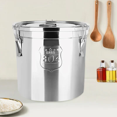 6 L Stainless Steel Airtight Canister, 1.3Gal Canisters Container with Lids - Image 1 of 4