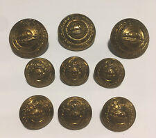 Authentic Canada Militia Set of 6 MATCHING Buttons, JR Gaunt & Son, 1901-1924