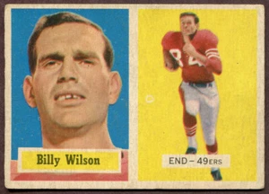 1957 Topps #42 Billy Wilson San Francisco 49ers - Picture 1 of 2