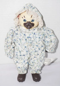 Vintage Tyber Katz Hannah 1999 Soft Body Keramik Kopf & Glied - Neugeborene Kätzchen - Bild 1 von 7