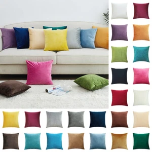 Funda Cojín Terciopelo 12" 14" 16" 18" 20" 22" 24" 26" 28" Funda Almohada Decoración del Hogar - Imagen 1 de 45