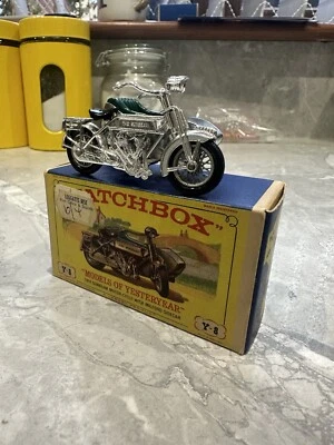 Boxed Matchbox Models Of Yesteryear 1914 Sunbeam And Sidecar Near Mint - Image 1 of 4