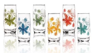 6 vasos de trago largo 350ml con pendiente del Vasos De Vasos De Jugo vasos - Imagen 1 de 5