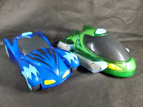 PJ Masks Blue CatBoy Car Green Gekko Car Toys Talking Light Up Tested 9" Cover