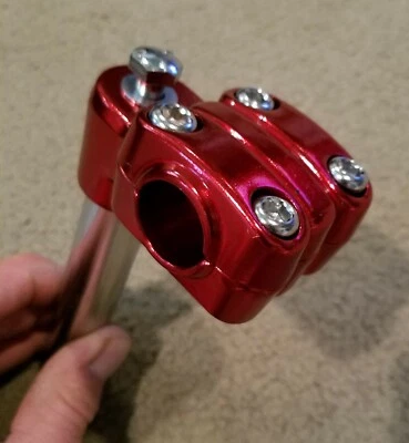 NUEVO BMX FREESTYLE BICICLETA CUELLO DE CISNE VÁSTAGO 21.1mm ROJO, CRUISERS, SCHWINN'S Foto 1 de 4