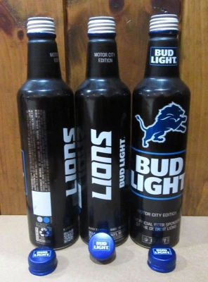 Алюминиевая пивная банка 2024 NFL Bud Light Kickoff Detroit Lions 16 унций GO LIONS!! - Изображение 1 из 4