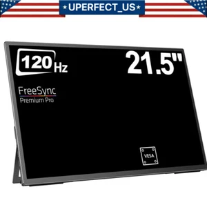 UPERFECT 21.5" Portable Monitor FHD 120Hz Screen HDMI Dual Type C VESA Display - Picture 1 of 11
