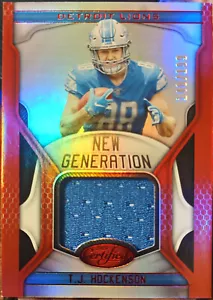 2019 Certified New Generation Jerseys Mirror Red /199 TJ Hockenson Rookie RC - Picture 1 of 2