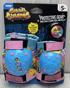 Subway Surfers Protective Gear Knee Pads Elbow Pads & Bell Blue Pink Ages 5+ NEW - Picture 1 of 5