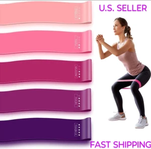 Neu 5er Set Widerstandsbänder Training Schleife Übung CrossFit Fitness Yoga Pilate - Bild 1 von 8