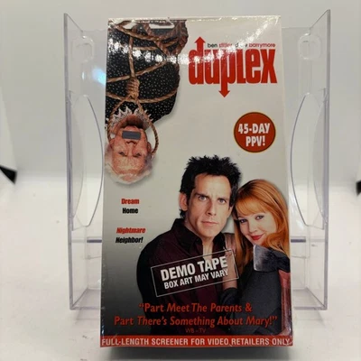 Duplex VHS Screener Demo Tape Ben Stiller Drew Barrymore 45-Day PPV Rare - Image 1 of 3