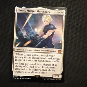 Cloud, Midgar Mercenary, MTG Final Fantasy, NM /Never Played - Picture 1 of 2