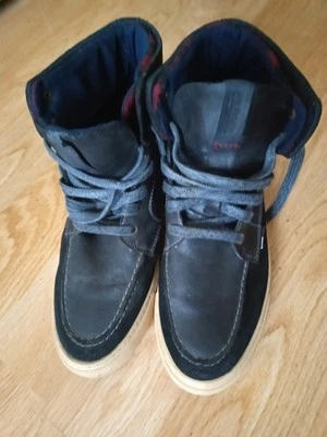 Tommy Hilfiger Herren Leder Boots Schwarz Größe 46 Schwarz Größe 46 - Bild 1 von 4