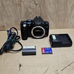 Canon EOS Digital Camera Rebel EOS 300 6.3MP SLR Battery Cables Charger Tested - Picture 1 of 13