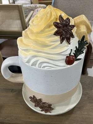 New Chai Latte Stool With Biscoff Cookies Stool/christmas Decor! Ships Next Day! - Image 1 of 4