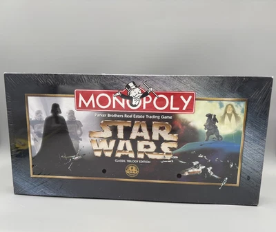 1997 Star Wars Monopoly Board Game Classic Trilogy Edition Sealed Vintage - Image 1 of 4