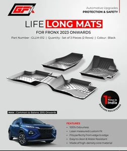 Life Long Floor Mats Suzuki Baleno 2015 Onwards, Toyota Glanza Fronx 2023 Onward - Picture 1 of 6