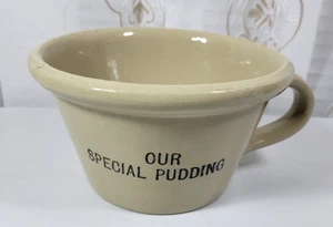 Pearsons Of Chesterfield Stoneware Crock/Bowl Handle Our Special Pudding England - Picture 1 of 11