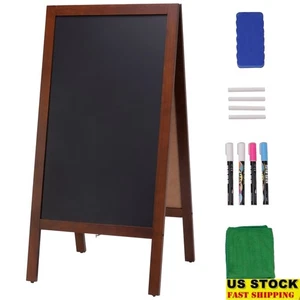 Multifunctional Magnetic Chalkboard Wall Sign W/ Easy Clean Surface Accessories - Picture 1 of 10