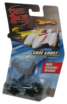 Speed Racer Movie Hot Wheels (2007) Mattel Gray Ghost Toy Car w/ Saw Blades - - Image 1 of 2