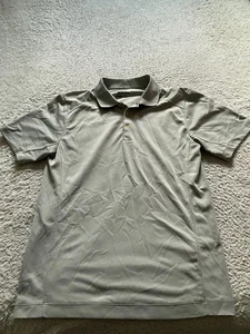 Nike Golf Dry-Fit Hombres Manga Corta Polo Gris Talla S - Imagen 1 de 9