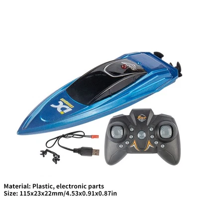 Mini Barcos RC Barco de Carreras de Alta Velocidad Motor Dual 2.4G Control Remoto Envío DY Foto 1 de 4