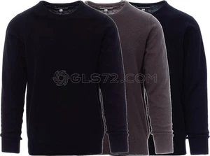 MAGLIONCINO UNISEX MANICA LUNGA PAYPER FLY MAGLIA GIROCOLLO COTONE - Picture 1 of 5