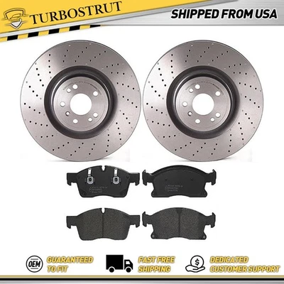 Kit de pastillas de rotores de freno delanteros para Mercedes-Benz GL450 2015 2016 garantía de por vida Foto 1 de 4