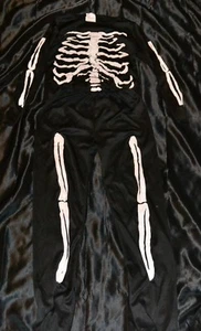 Disfraz de Halloween esqueleto huesos esquelético se adapta a niños talla 10-11-12 niños monstruos - Imagen 1 de 1