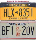 New York Empire Gold/Liberty License Plate Original US