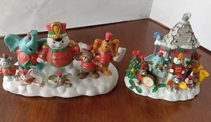 Muñeco de Nieve Candelabro Dayton Hudson Decoración de Navidad Lote de 2 - Imagen 1 de 10