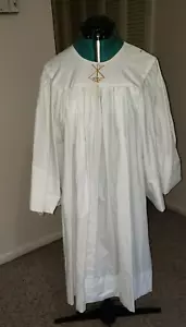 SURPLICE COTTA HAND MADE LOVELY CHI RHO DESIGN - Picture 1 of 7