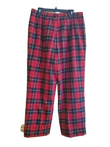 Pendleton 100% Wool Red Tartan Plaid Lined Pants - Picture 1 of 5