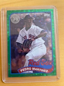 Topps 2024 series 2 Boston Redsox Pedro Martinez 1989 35th green foil # / 99 - Picture 1 of 2