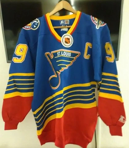 St Louis Blues Wayne Gretzky #99 NHL Starter Hockey Sweatshirt Adult Med HTF NWT Cover
