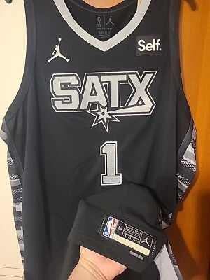 Victor Wembanyama San Antonio Spurs City Ed Rookie Nike Authentic Jersey 58+2 - Image 1 of 4