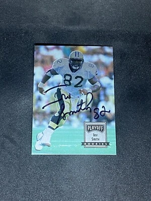 Irv Smith 1993 Playoff #113 New Orleans Saints Auto Autographed Signed RC Card - Image 1 of 3
