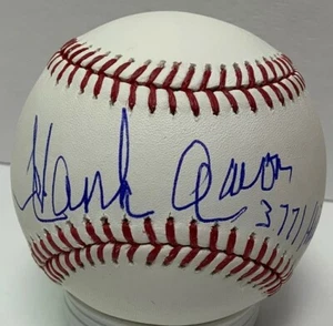 Braves HENRY HANK AARON Signed Official MLB Baseball #1 AUTO w/ "3771 Hits" JSA - Picture 1 of 4