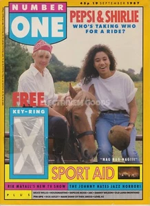 NUMBER ONE MAGAZINE - PEPSI & SHIRLIE, SPORT AID, MARK SHAW - SEP 87 - Picture 1 of 2