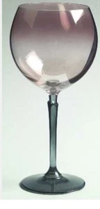 RARE Set Of 2 Vintage Brigitte By Colony Pink And Green Wine Glasses - Picture 1 of 2