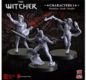 MFC70001 - The Witcher Miniatures - Characters 1 - Geralt, Yennifer, Dandelion - Picture 1 of 1