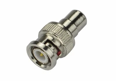 10pcs BNC Male to RCA Female Coax Connector Adapter F/M Coupler for CCTV Camera - Image 1 of 2
