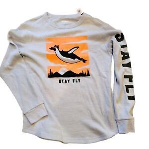Boys Thermal Shirt STAY FLY Old Navy Long Sleeve XL 14-16 JJ2144